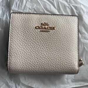 Coach Pebble Leather Snap Wallet